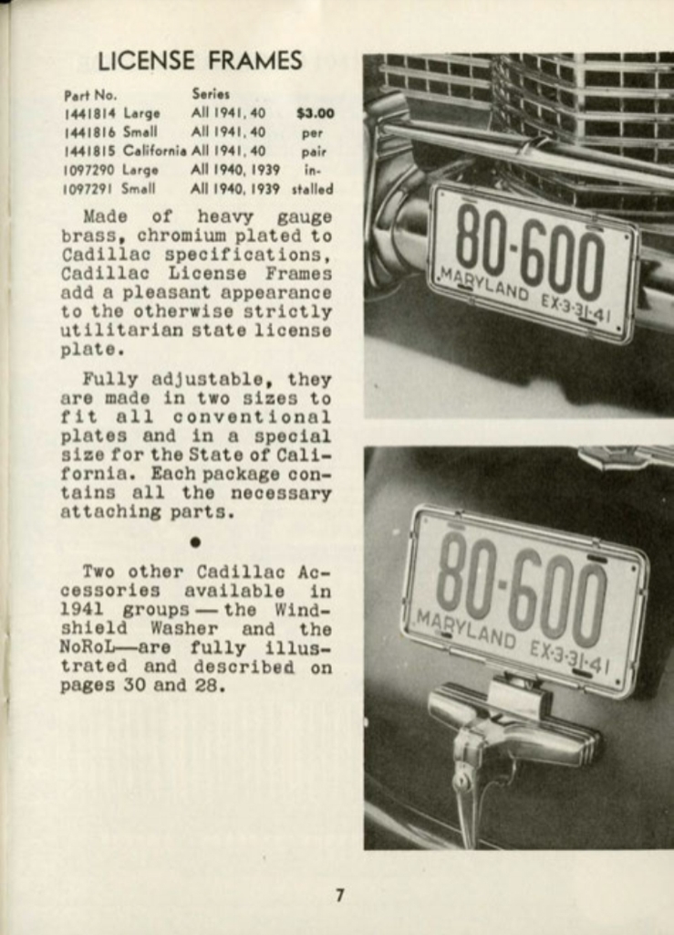 1941 Cadillac Accessories Booklet Page 9